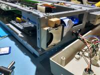 Wood blocks for positioning the SD socket