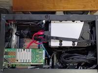 Case with (most) drives and cards in place
