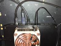 Some cables attached to the NUC