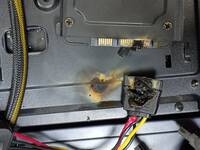 Back of connector, case scorch, drive connector